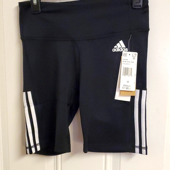 adidas 3 stripe cycling shorts